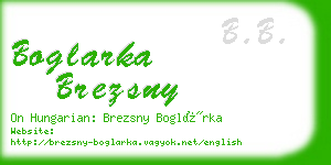 boglarka brezsny business card